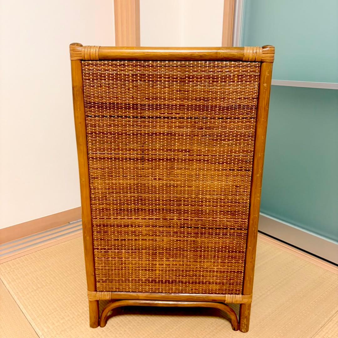 【美品】ラタンチェスト ４段 藤家具 高品質 ラタン チェスト