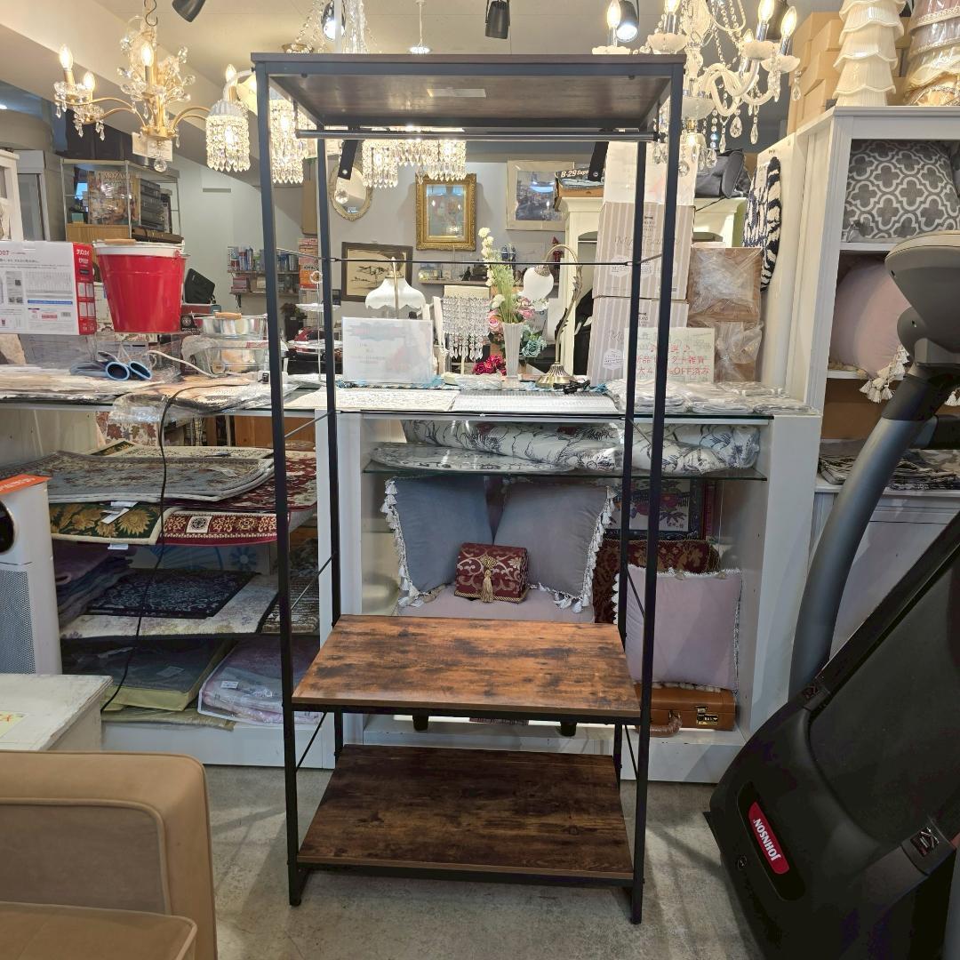 i+【美品】 NITORI ニトリ ハンガーラック ステイン1880