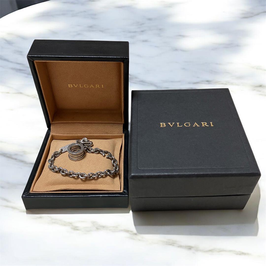 BVLGARI（ブルガリ）ロゴチャーム キーチェーン　　　　　　箱付き　925