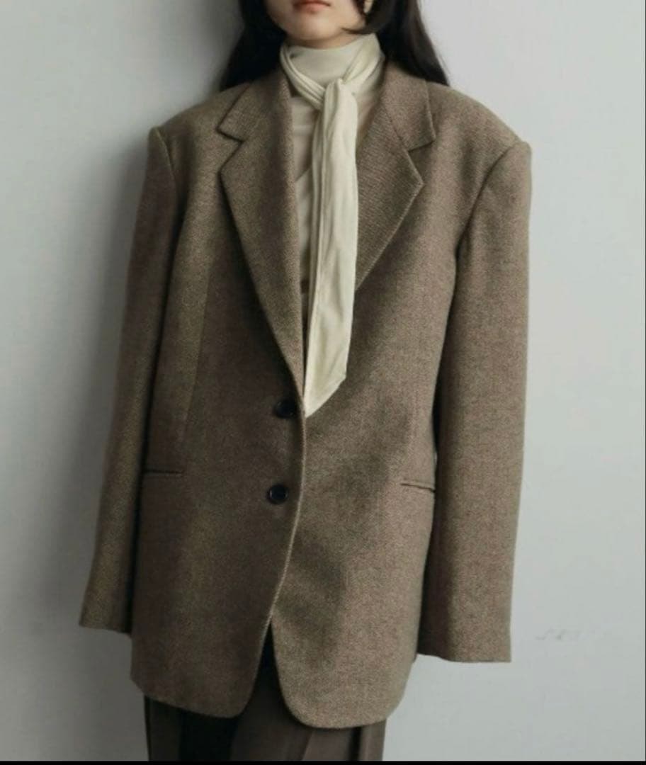 anuke Herringbone Wool Jacket 36 新品未使用