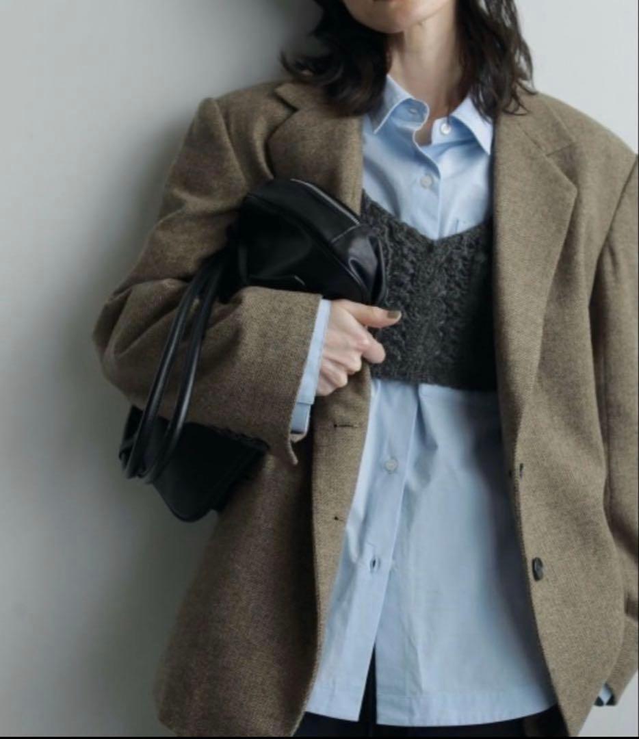 anuke Herringbone Wool Jacket 36 新品未使用