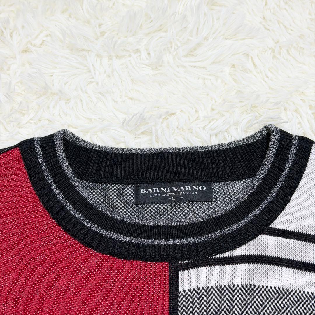 BARNI VARNO バーニヴァーノ ニット セーター 総柄 L