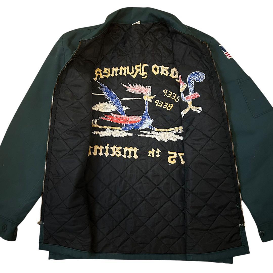 スーベニアジャケット ロードランナー ブルゾン ミリタリー ベトジャン 刺繍