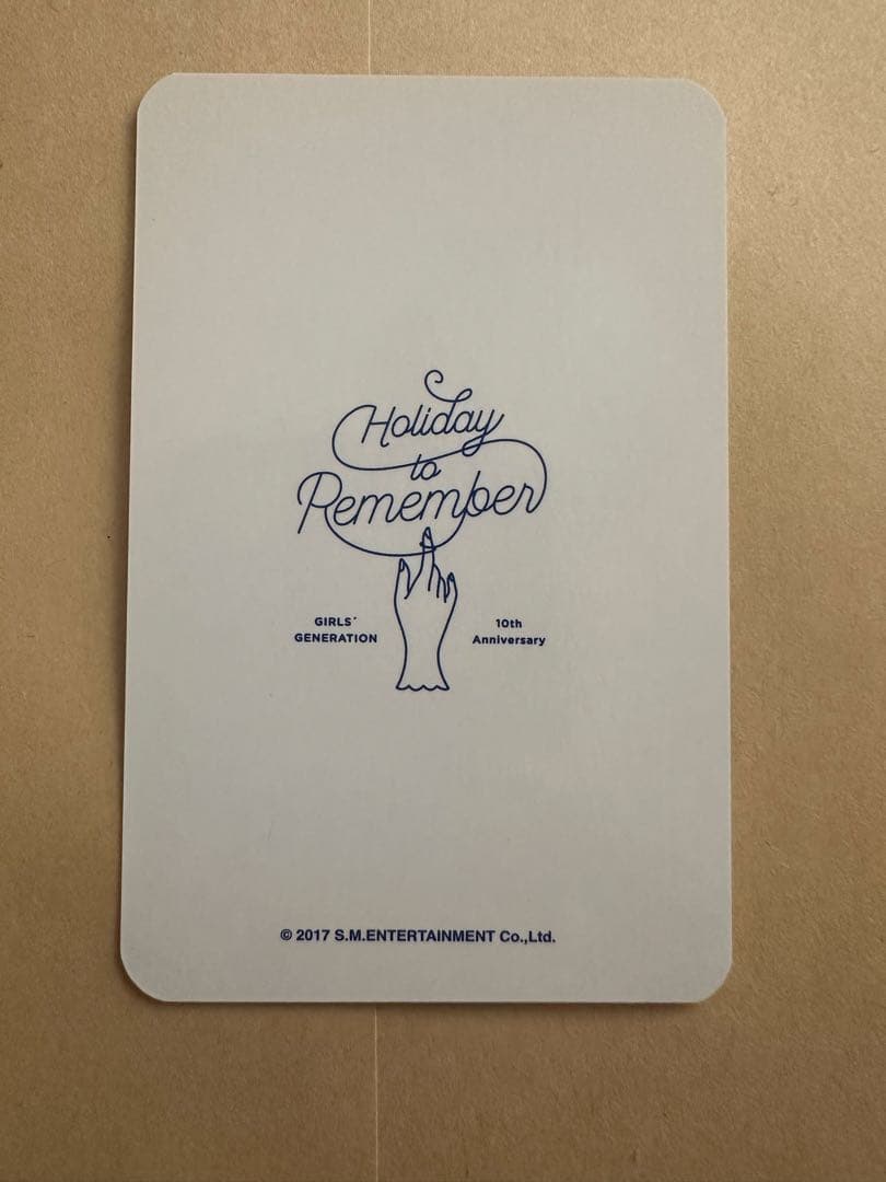 少女時代　ソヒョン　Holiday to Remember トレカ