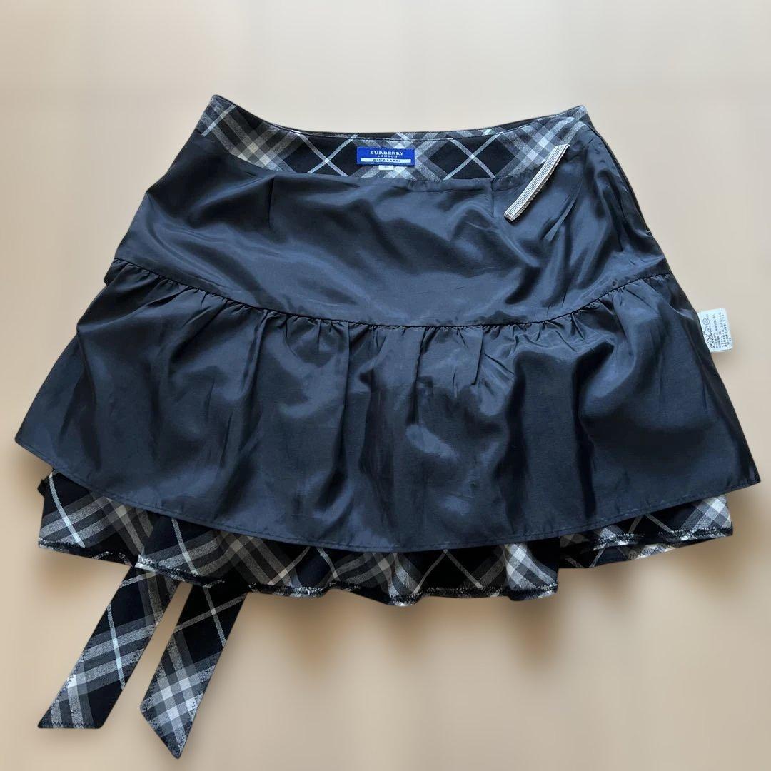 美品BURBERRY BLUE LABEL プリーツスカート ノバチェック