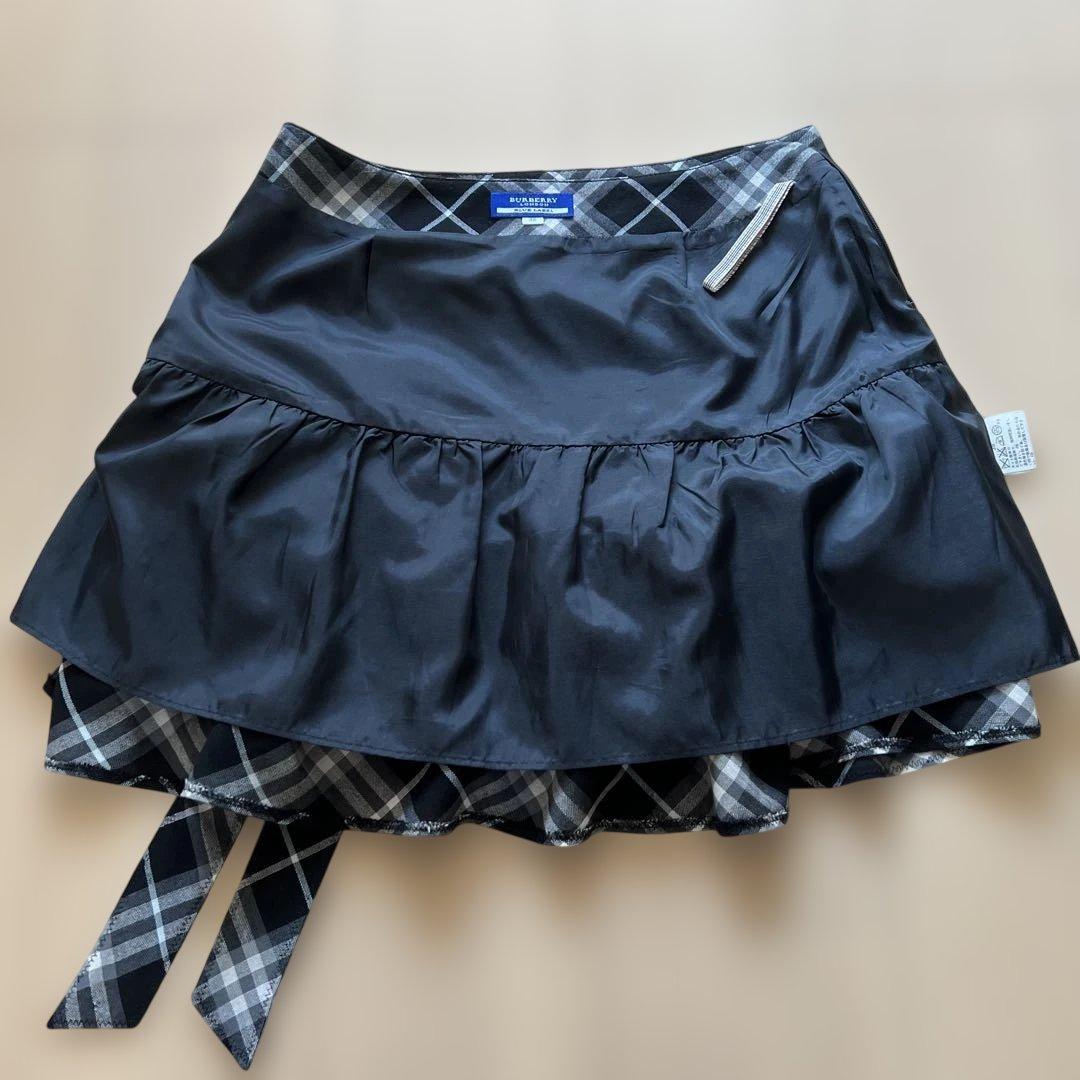 美品BURBERRY BLUE LABEL プリーツスカート ノバチェック