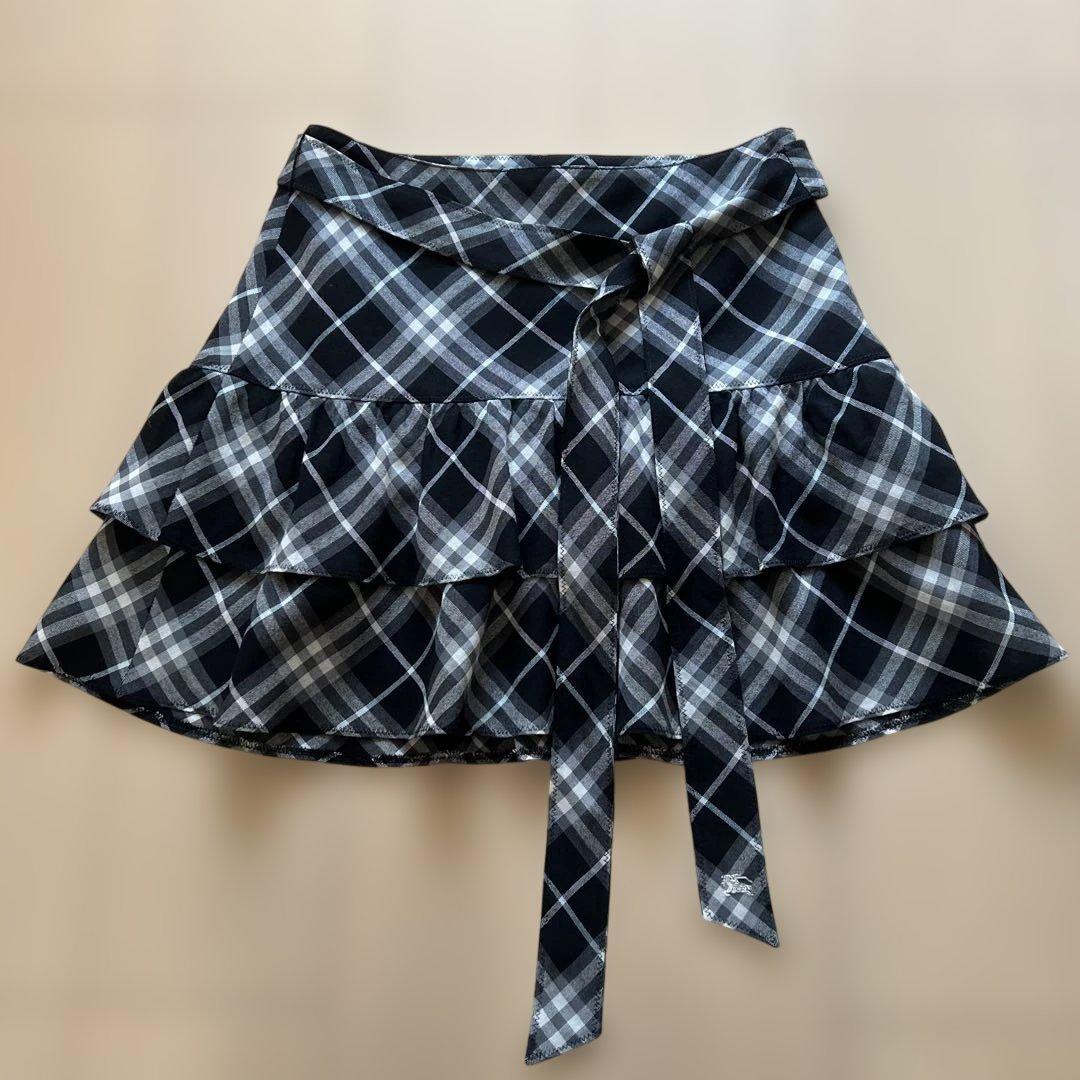 美品BURBERRY BLUE LABEL プリーツスカート ノバチェック