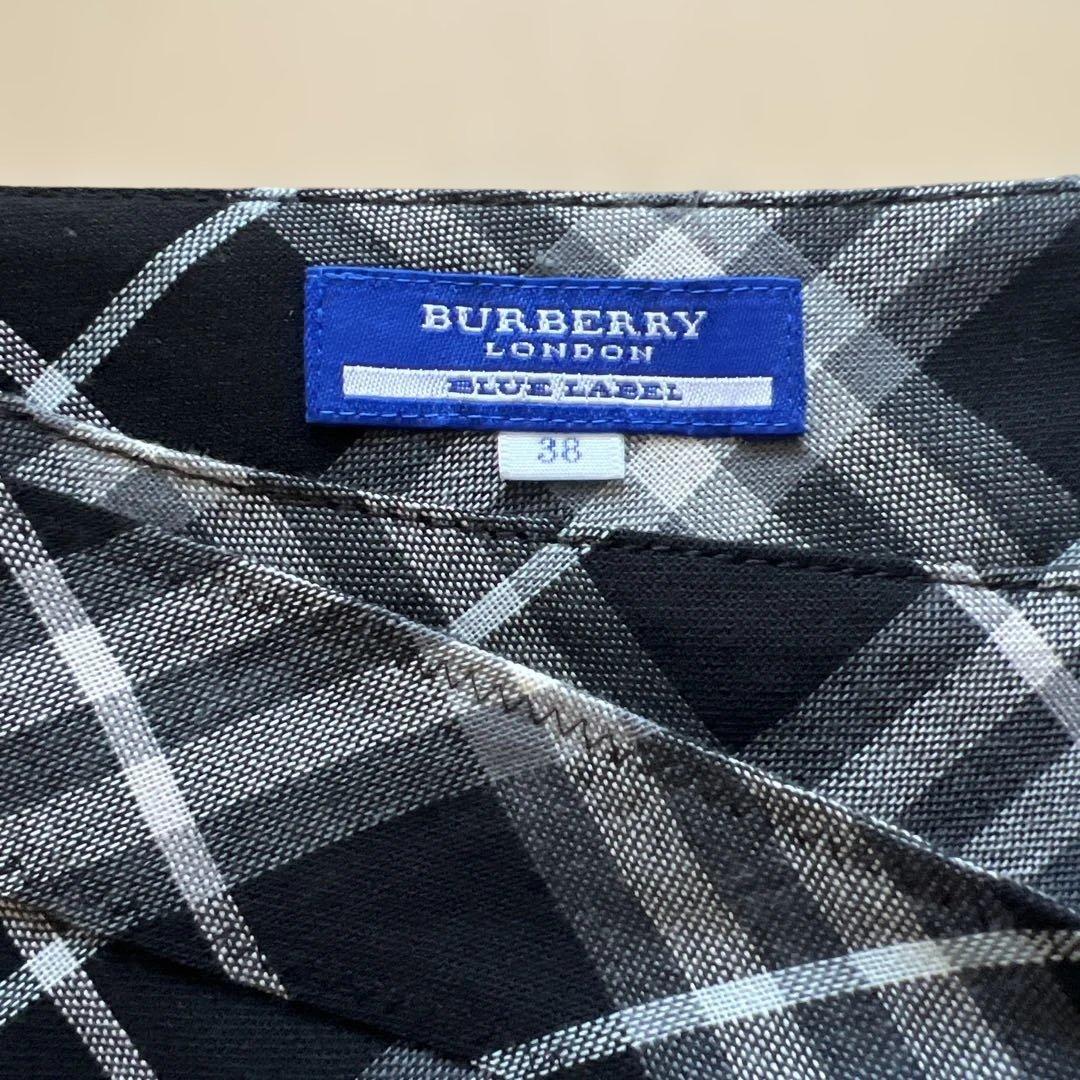 美品BURBERRY BLUE LABEL プリーツスカート ノバチェック