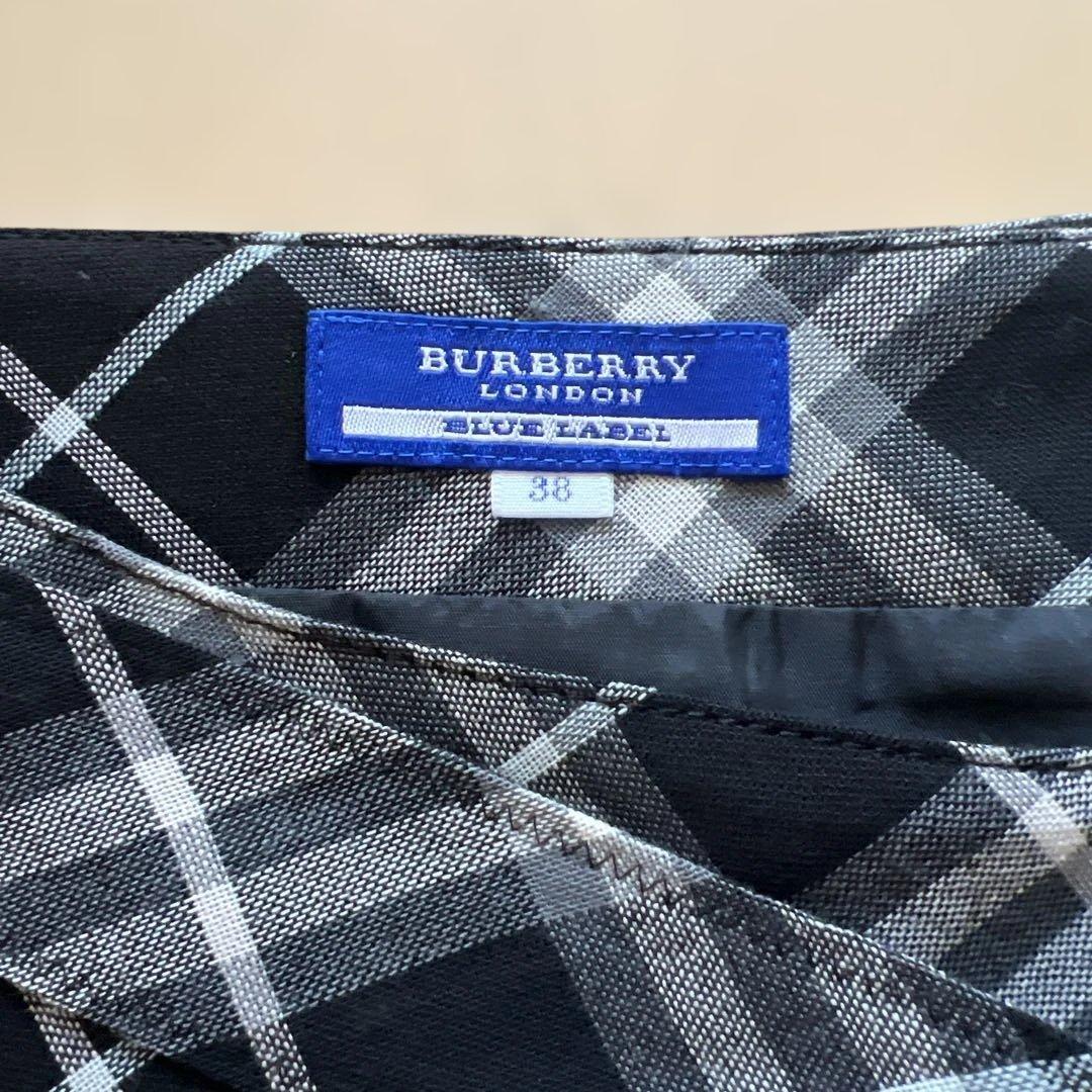 美品BURBERRY BLUE LABEL プリーツスカート ノバチェック