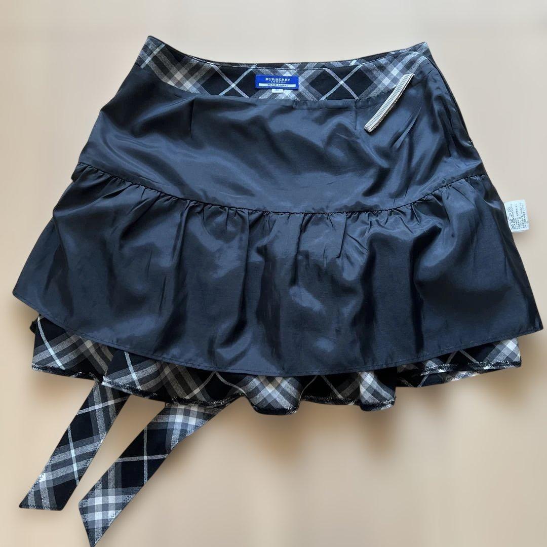 美品BURBERRY BLUE LABEL プリーツスカート ノバチェック