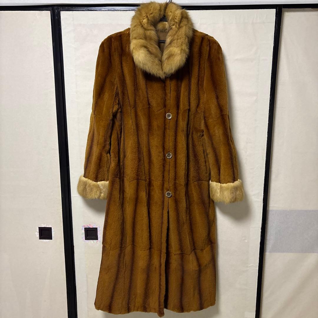 SOBOL ファーロシアンセーブル　リバーシブル　LL ブラウン