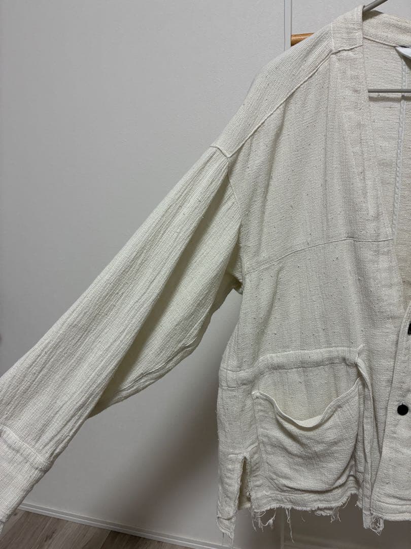 ジャケット・アウター ANCELLM PANAMA COLLAR LESS SHIRT JACKET