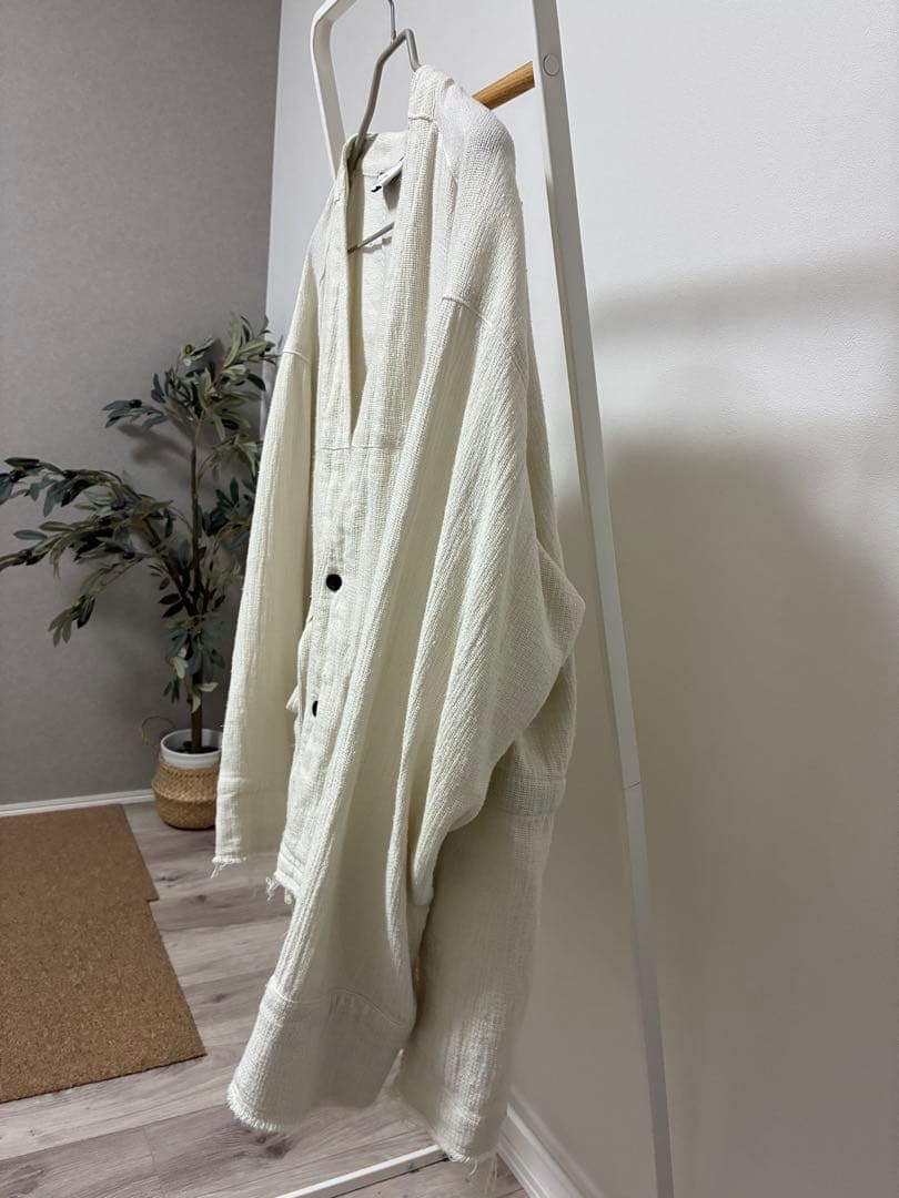 ジャケット・アウター ANCELLM PANAMA COLLAR LESS SHIRT JACKET