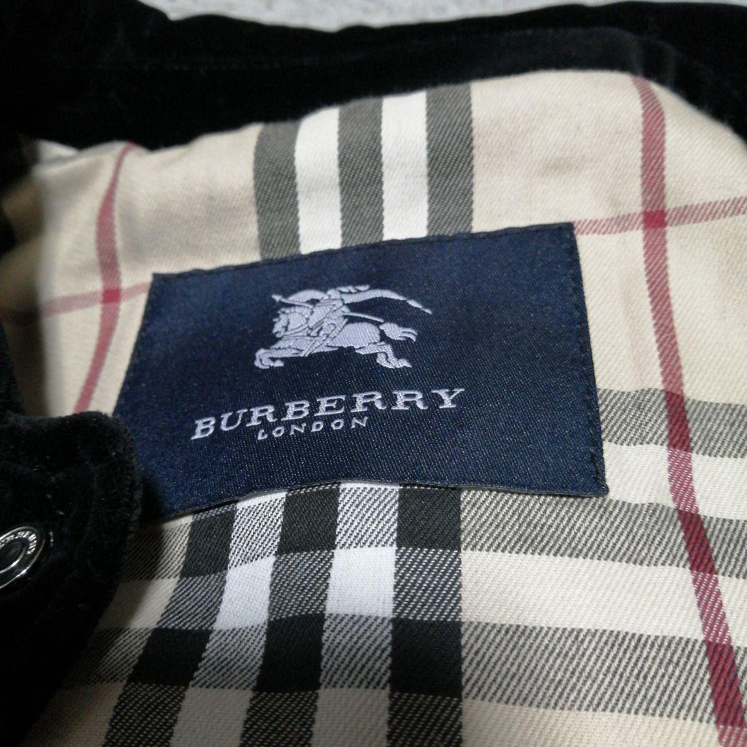 美品　BURBERRY　　LONDON　ブラックノバチェック　コールテン　38