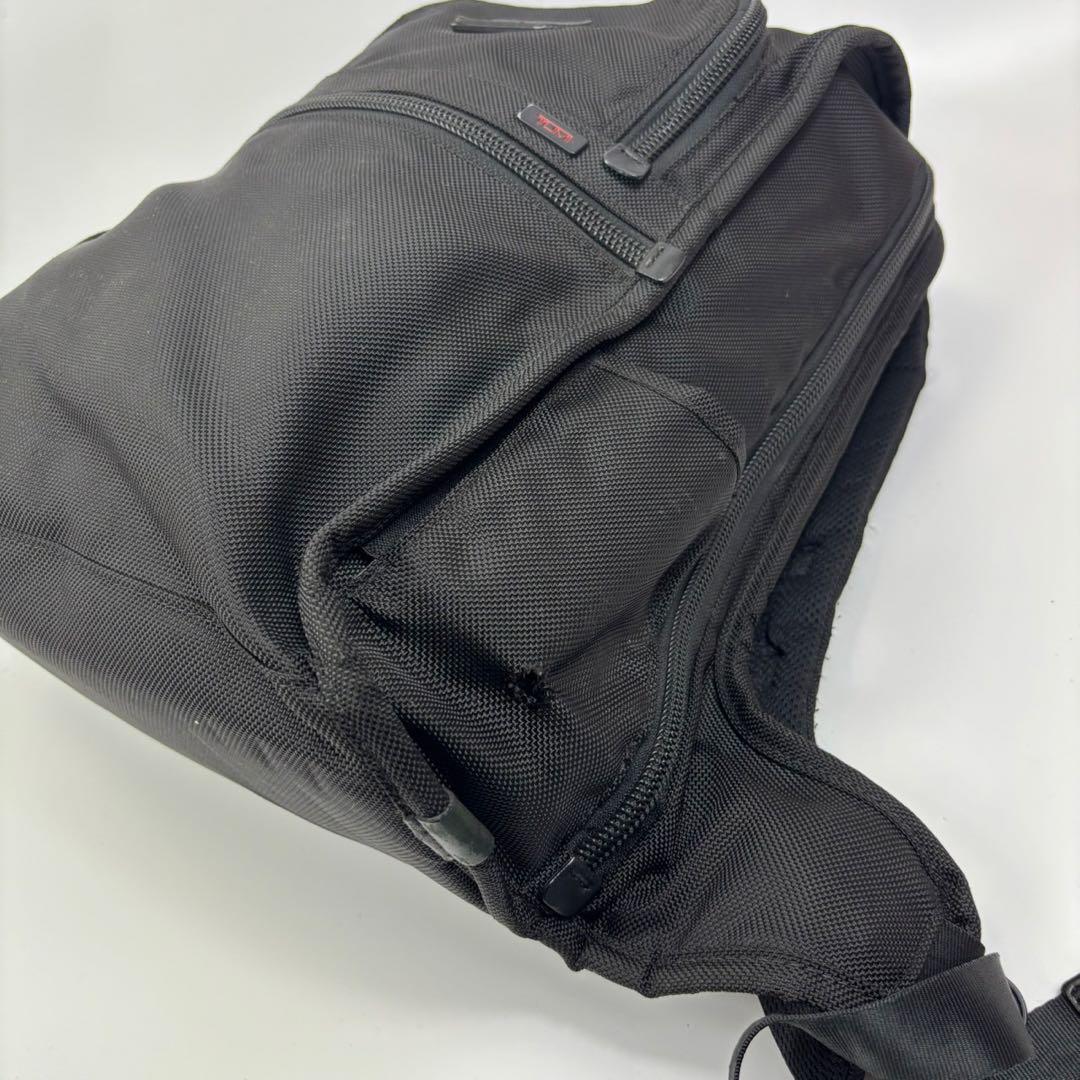 TUMI バックパック 革 黒 ALPHA SLIM SOLUTIONS