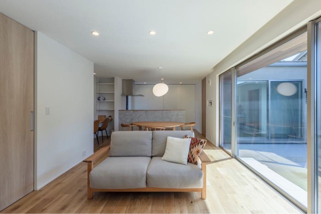 無印良品　フェザーポケットコイル　木製ソファ