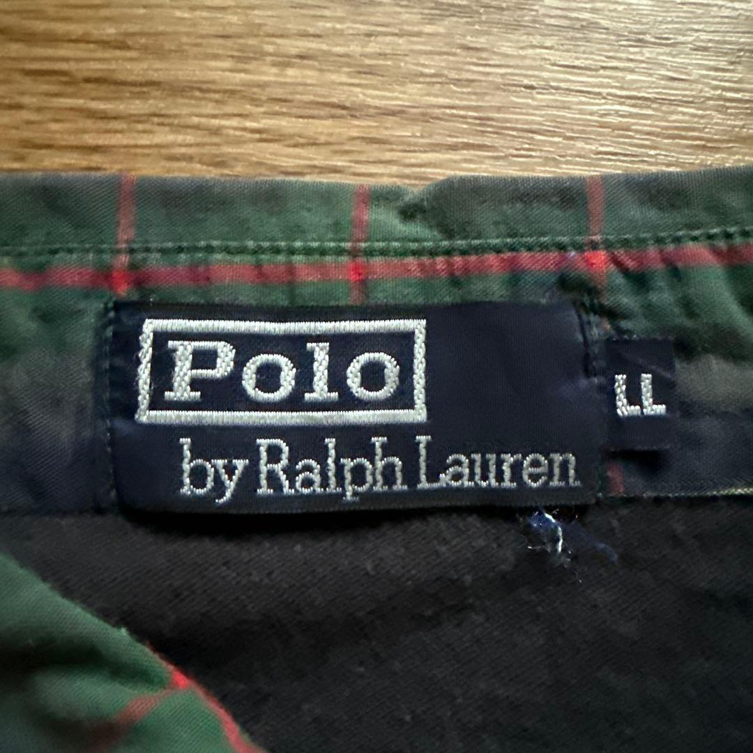 ラルフローレン　RALPH LAUREN ボーダー長袖ポロシャツ　古着　90s