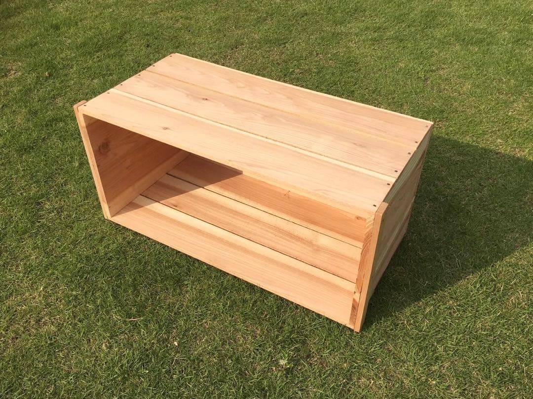 新品 りんご箱 6箱 // 木箱 本棚 収納 陳列 ケース まとめ売り 什器