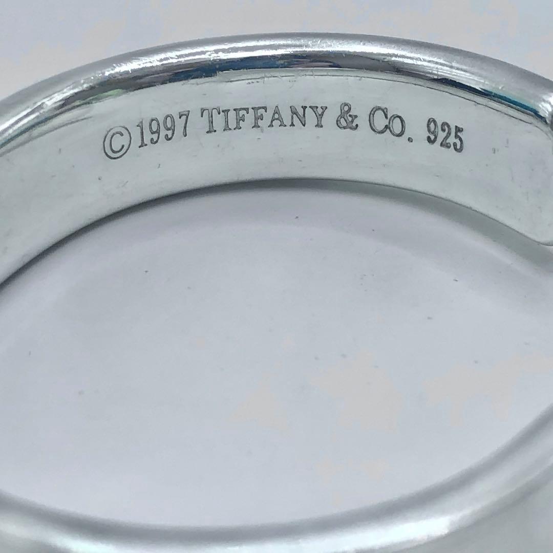 【美品】ティファニー　ナロー　カフ　バングル　1837　ワイド　シルバー925