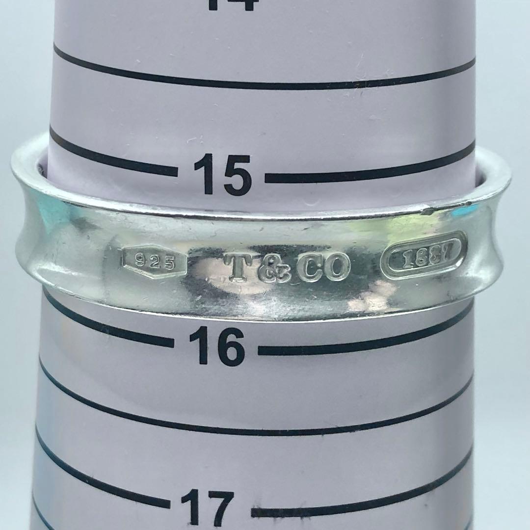 【美品】ティファニー　ナロー　カフ　バングル　1837　ワイド　シルバー925