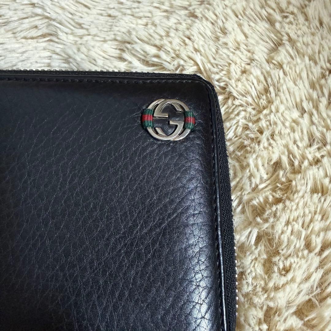 ✨極美品✨グッチ　長財布　インターロッキング　シェリーライン　黒