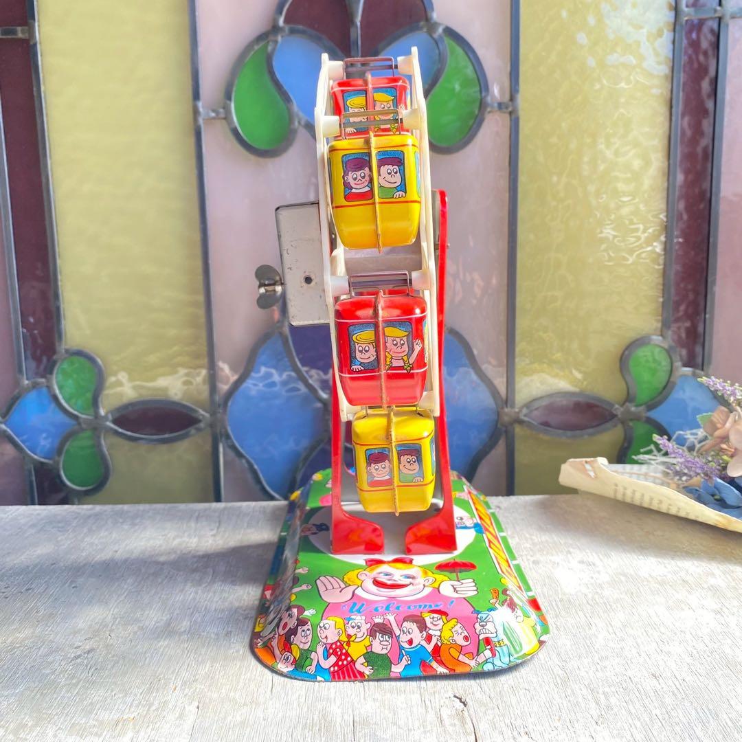 ゆめぷう＊希少 レア ブリキ 観覧車 アンティーク インテリア 昭和レトロ