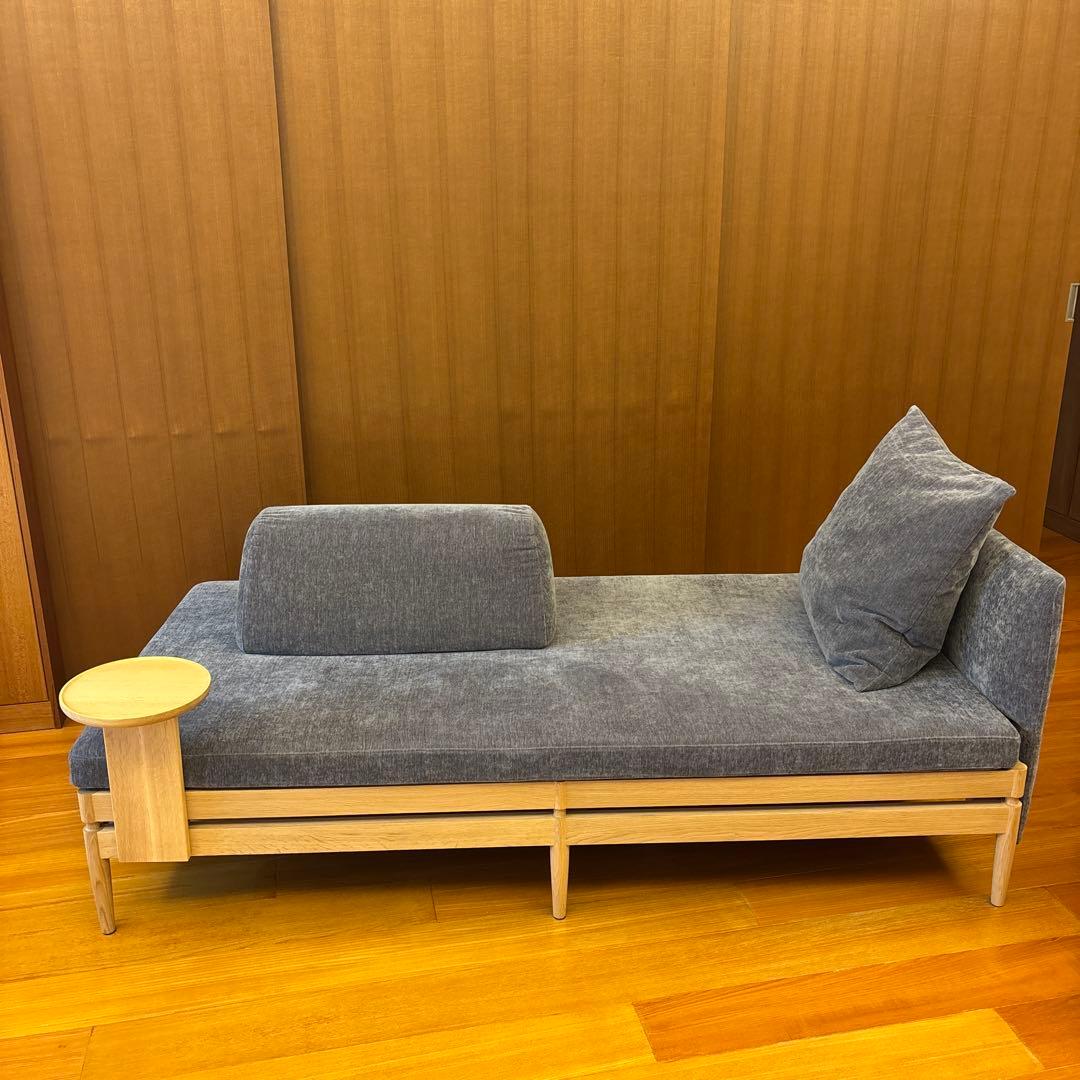 【美品】カリモク　2人掛けソファ　ピュアオーク　ソファー