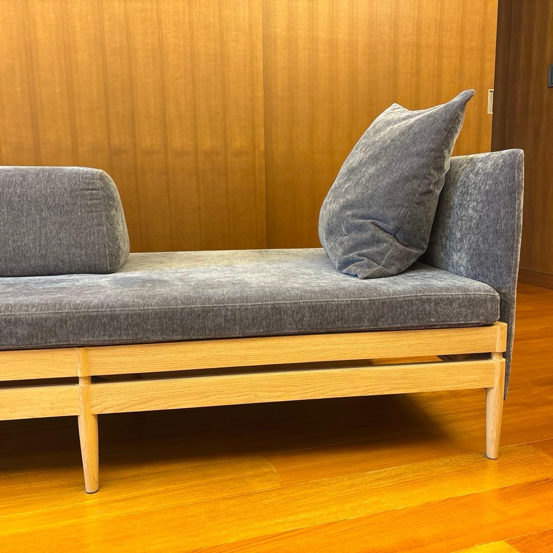 【美品】カリモク　2人掛けソファ　ピュアオーク　ソファー