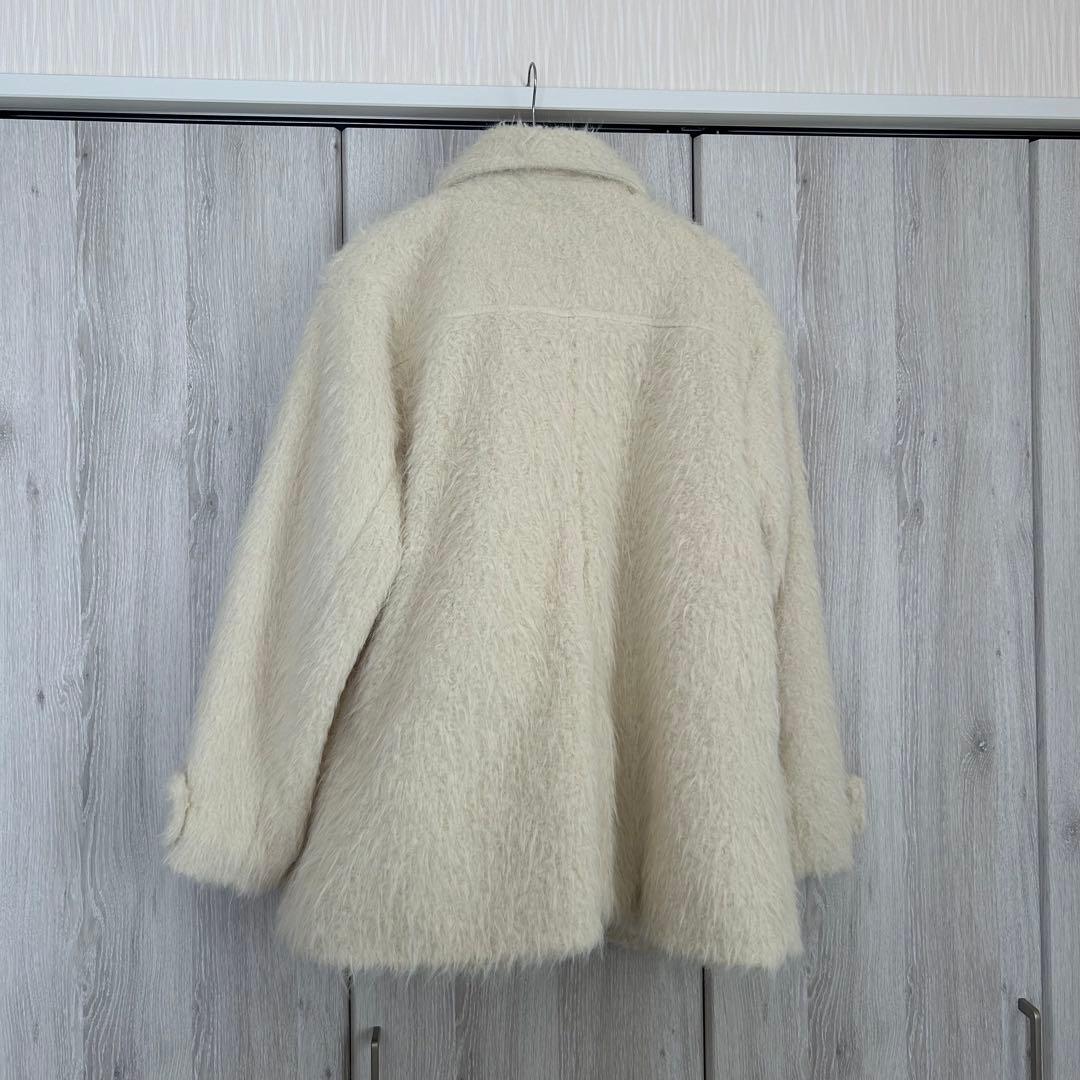 Haru　Kastane シャギーコート　アイボリー