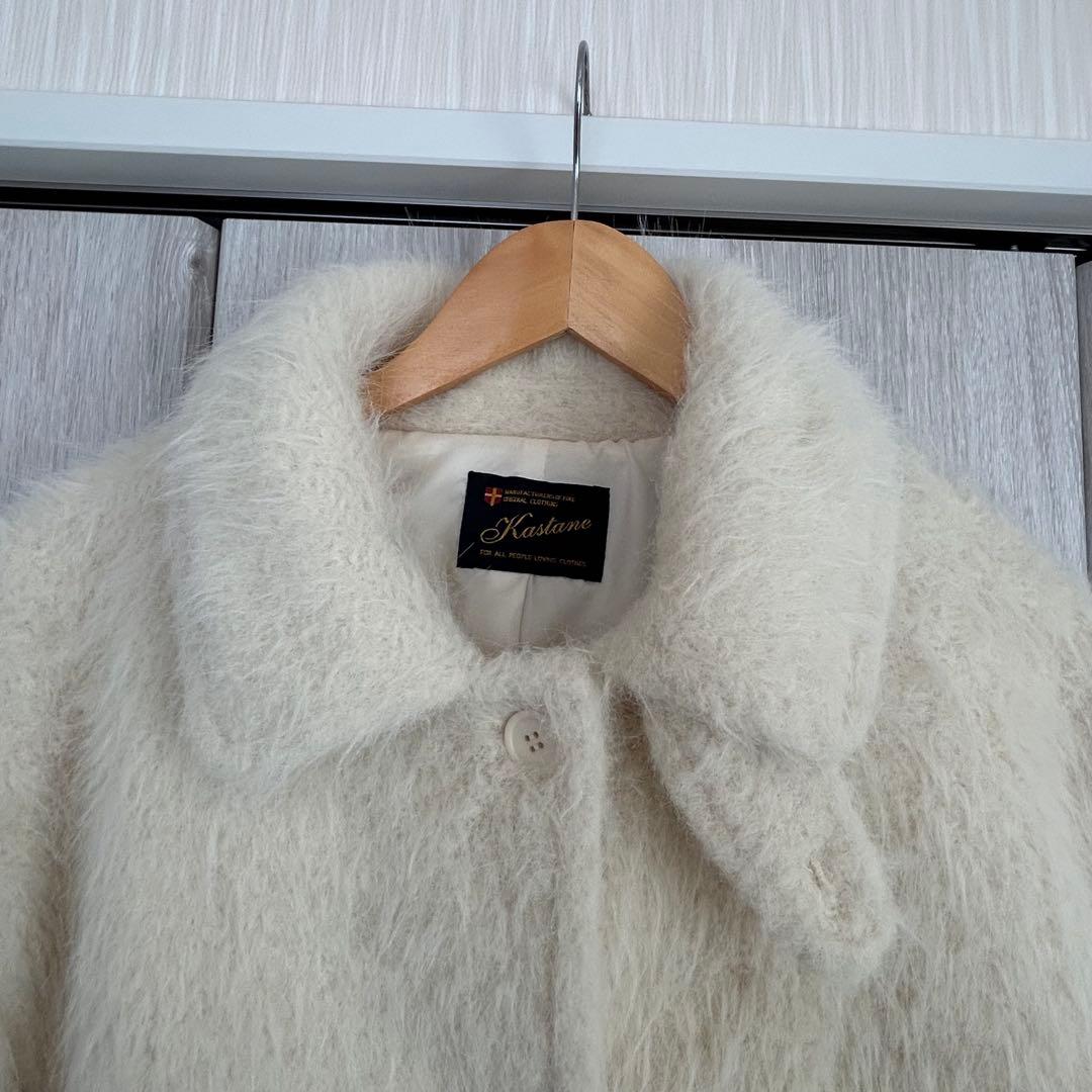 Haru　Kastane シャギーコート　アイボリー