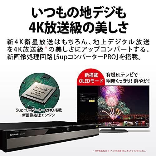シャープ 1TB 2番組同時録画 4K ブルーレイレコーダー 4B 新品未開封