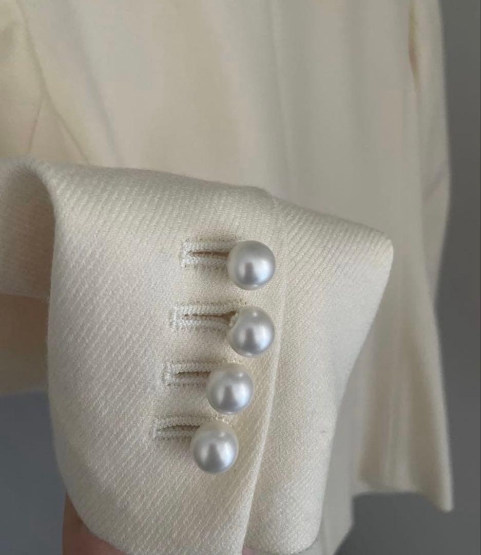 未使用同様　M-PREMIER パールボタンダブルジャケット