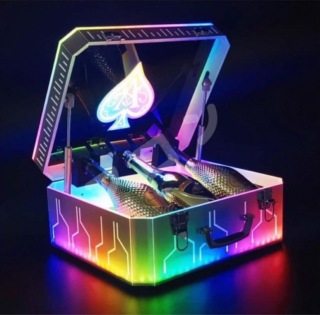 大人気 LED照明付き アルマンドシャンパンアタッシュケース ボックス