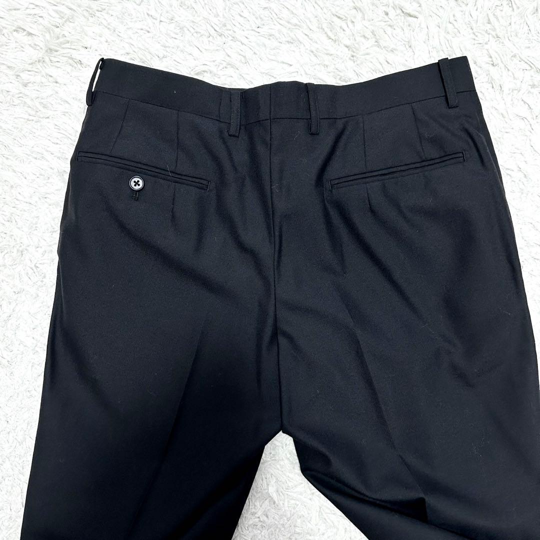 【美品】P.S.FA スーツ 3ピース ブラック 背抜き サイズ92Y6