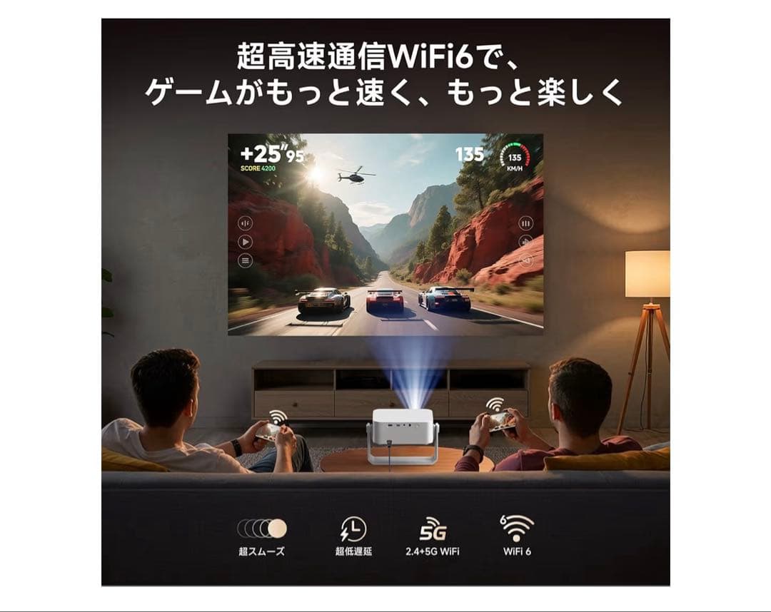 iSinbox プロジェクター 1080P Wi-Fi対応