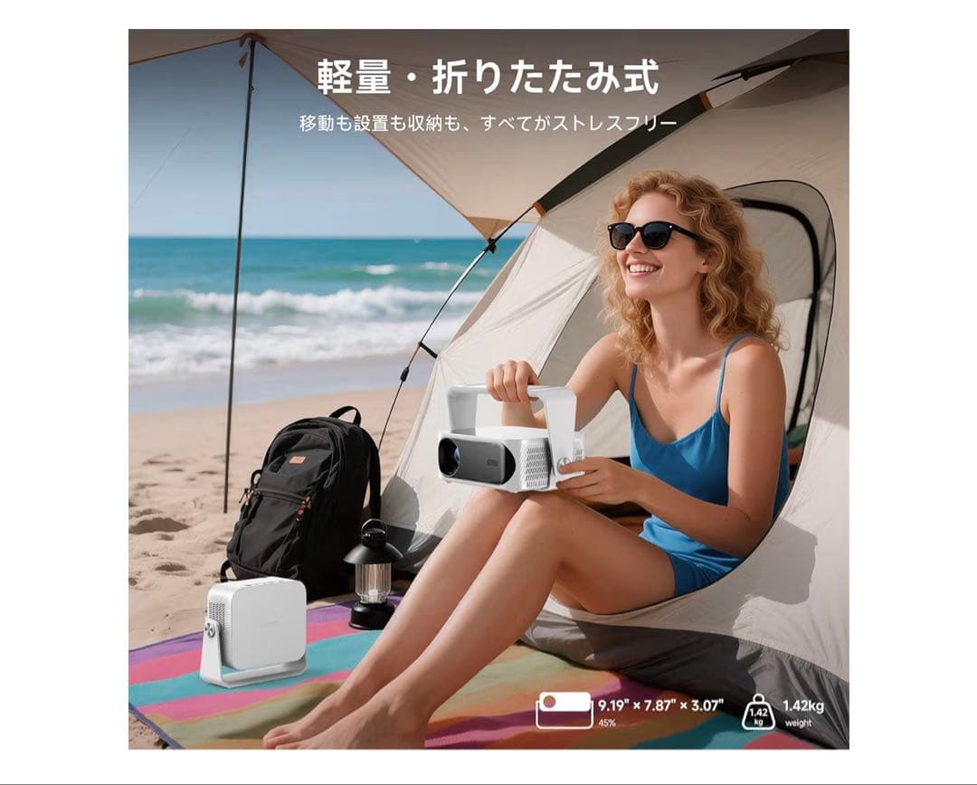 iSinbox プロジェクター 1080P Wi-Fi対応