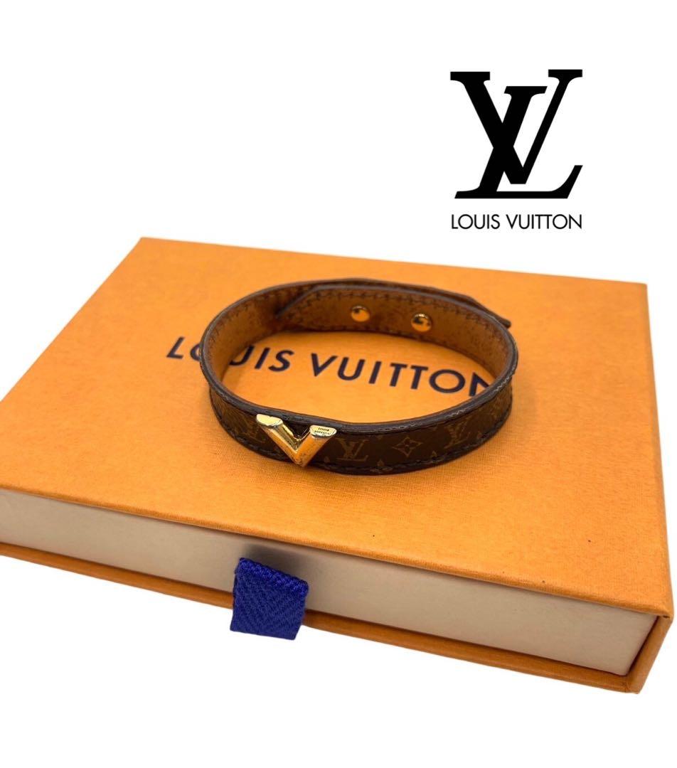 ルイヴィトン　ブランド　ブラウン　モノグラム　ブレスレット　バングル　お洒落