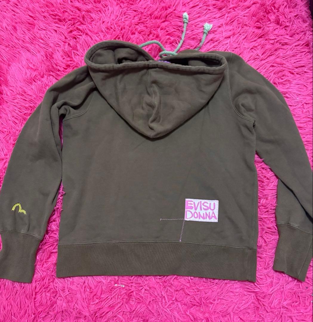 EVISU ブラウン パーカー 38サイズ