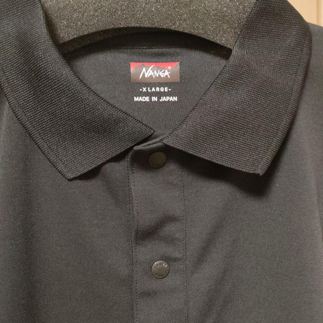 NANGA SP POLO S/S neo-PRO XL ブラック