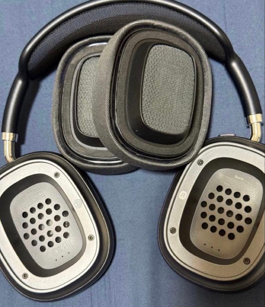 ワイヤレスヘッドホン メッシュ オーバーイヤー型