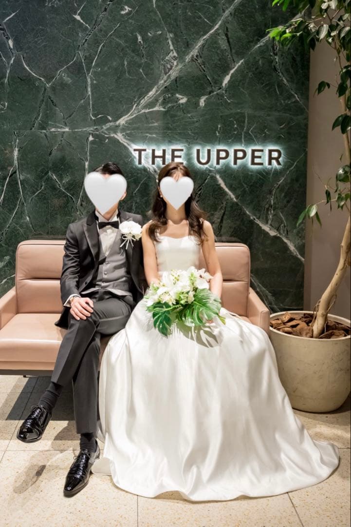 ホワイトAライン　ウェディングドレス