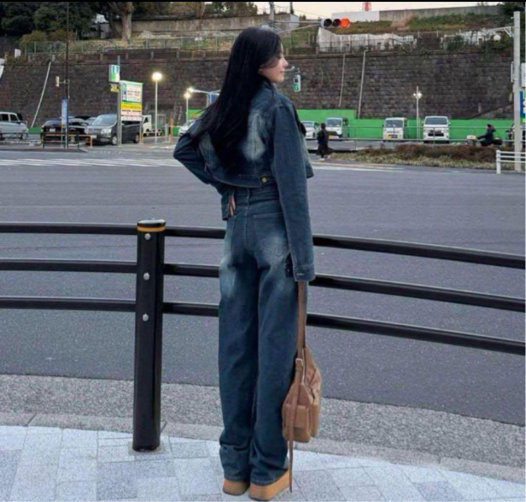 TRIFLE クロップドジャケットデニムセットアップ