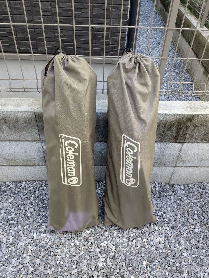 コールマン レイチェア セット オリーブ 中古