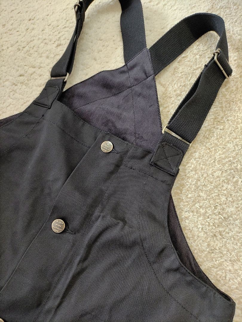 Sサイズ　BLUCO ブルコ　オーバーオール　ブラック