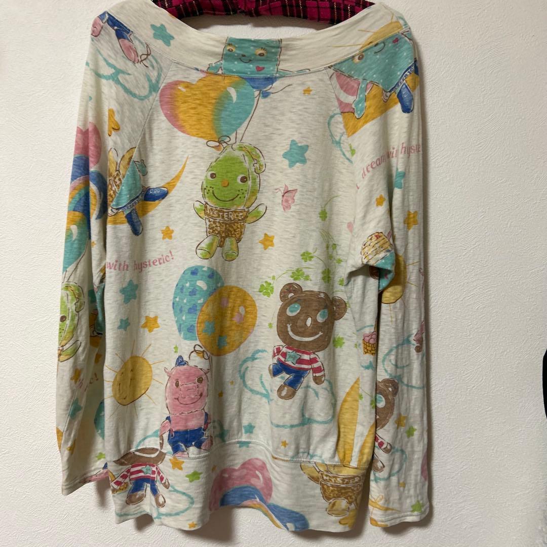 希少　初期ヒステリックグラマー　ドーナツベア　オーガニックコットン長袖カットソー