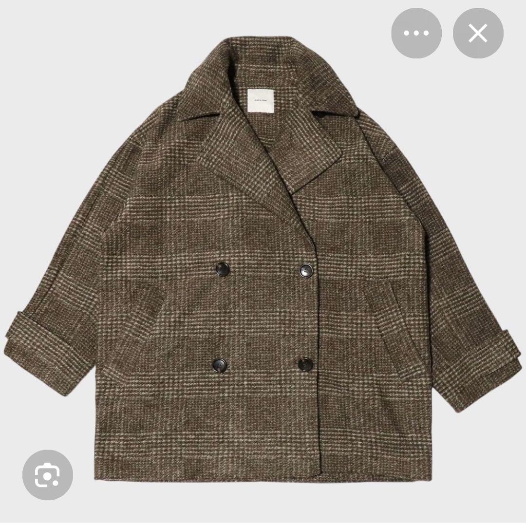 komi spick&span チェック柄コート