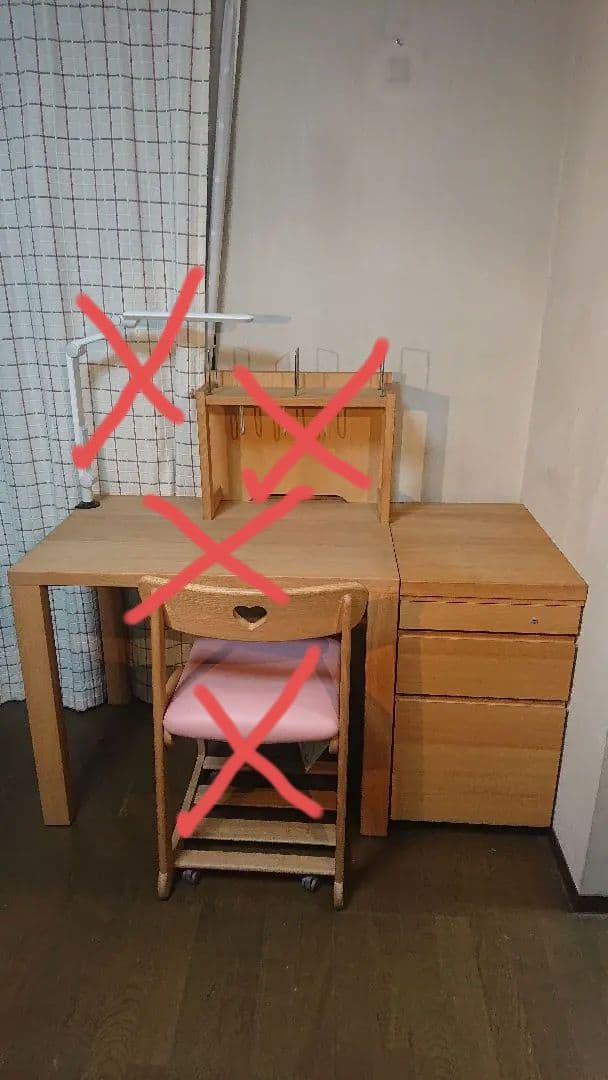 送料込み★カリモク★学習机★ボナシェルタ★ワゴンのみ★