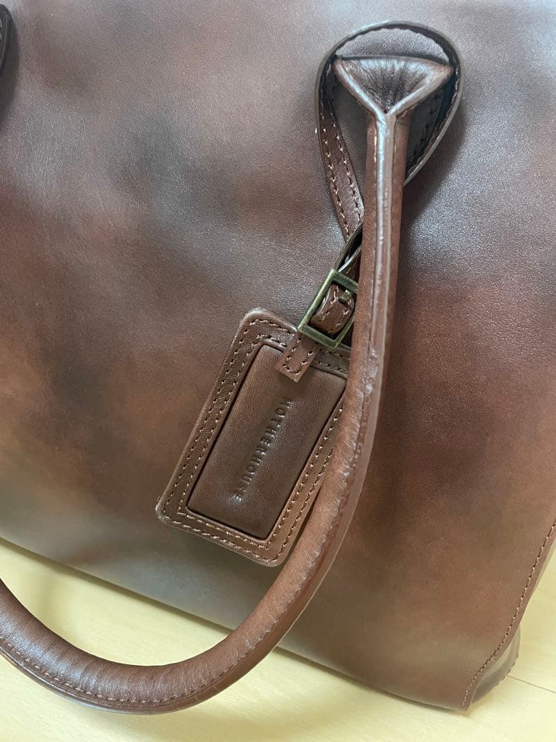 【新品未使用品】マザーハウス　アンティークボックストート　アンティークブラウン