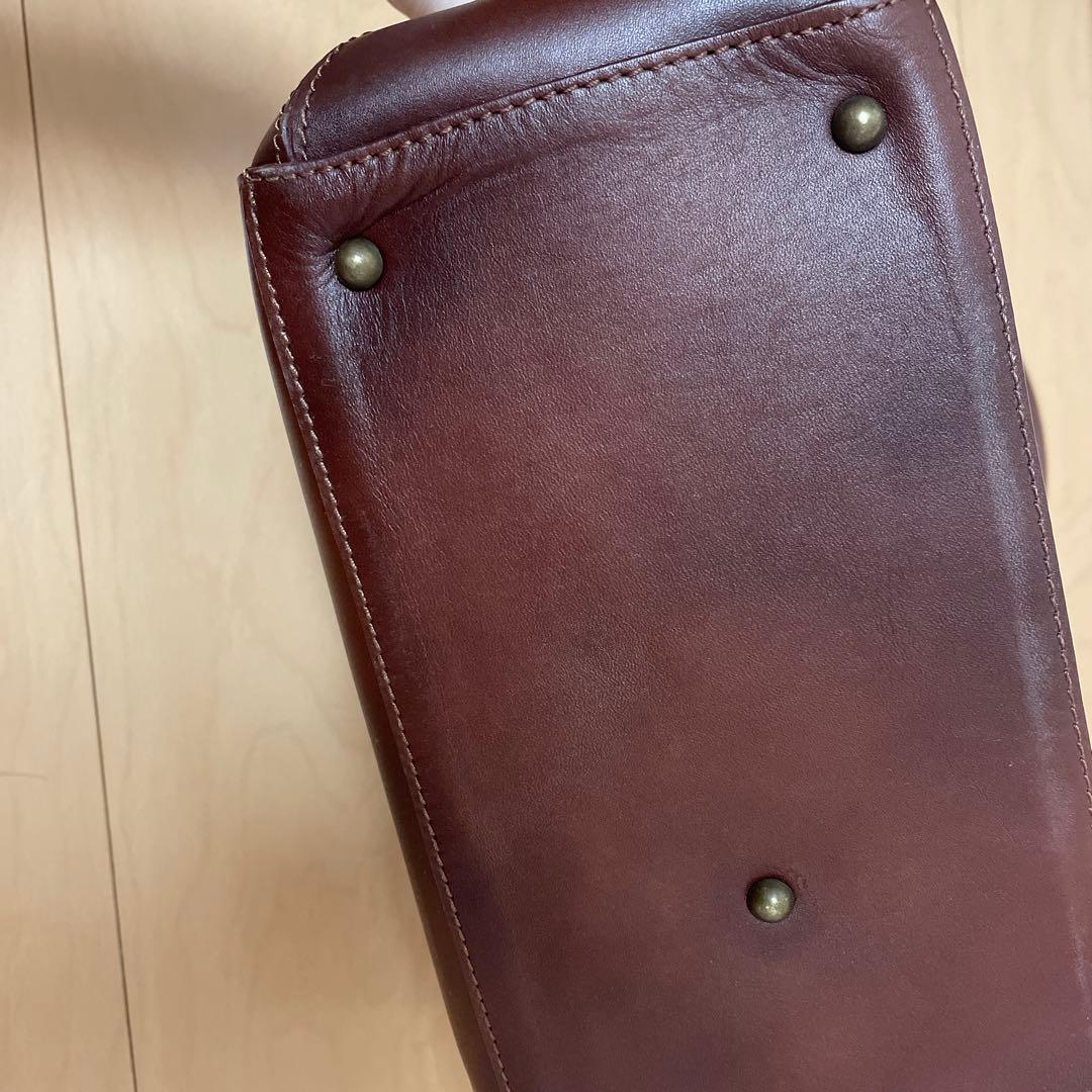 【新品未使用品】マザーハウス　アンティークボックストート　アンティークブラウン