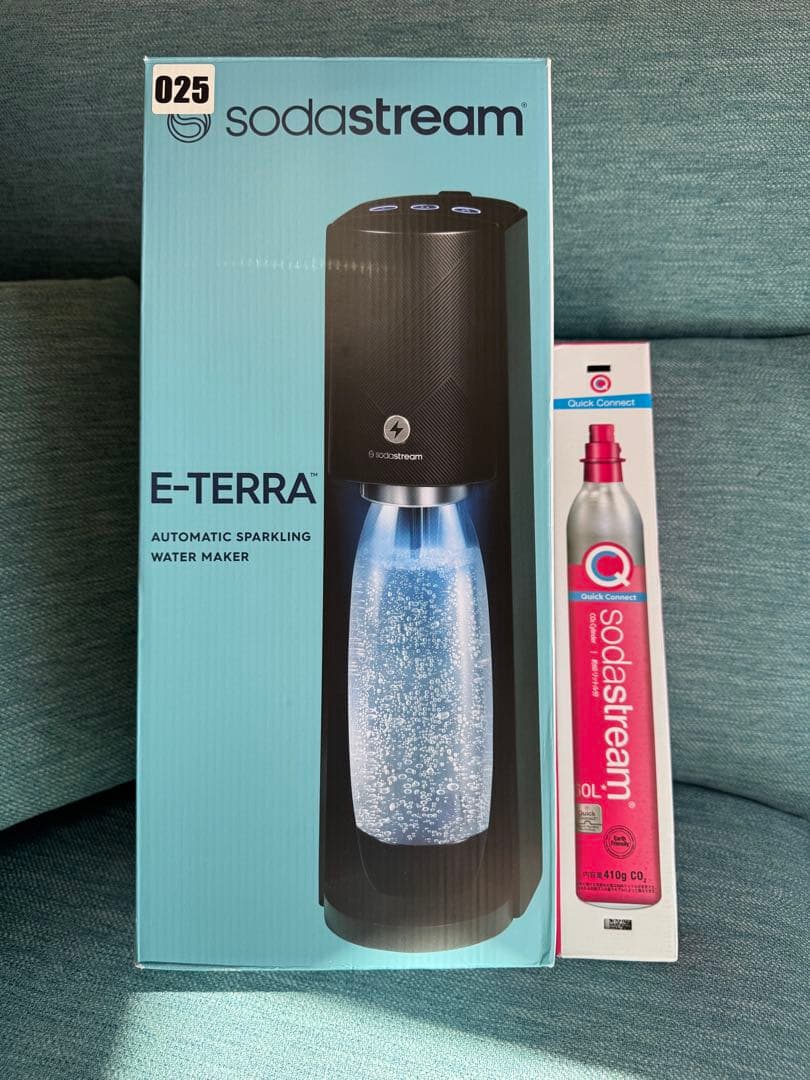 sodastream E-TERRA 炭酸水メーカー黒✨新品ガスシリンダー付き